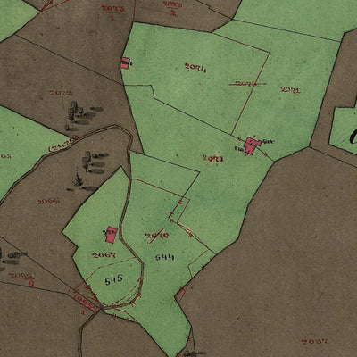 PRASO Mappa originale d'impianto del Catasto austro-ungarico. Scala 1:2880 Preview 3