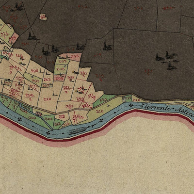 PEDEMONTE Mappa originale d'impianto del Catasto austro-ungarico. Scala 1:2880 Preview 3