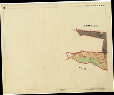 PANNONE Mappa originale d'impianto del Catasto austro-ungarico. Scala 1:2880 Preview 2