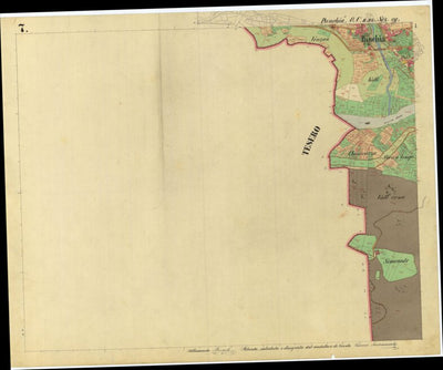 PANCHIÀ Mappa originale d'impianto del Catasto austro-ungarico. Scala 1:2880 Preview 2