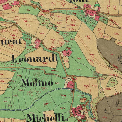 RUFFRÈ Mappa originale d'impianto del Catasto austro-ungarico. Scala 1:2880 Preview 3