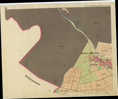 ROVERÈ DELLA LUNA Mappa originale d'impianto del Catasto austro-ungarico. Scala 1:2880 Preview 3
