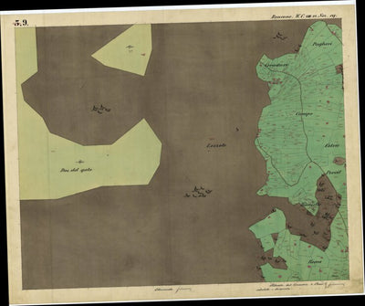 RONCONE Mappa originale d'impianto del Catasto austro-ungarico. Scala 1:2880 Preview 2