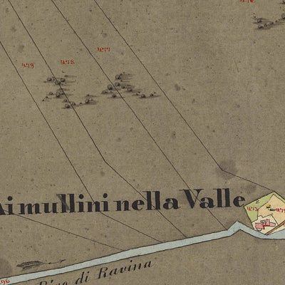 RAVINA Mappa originale d'impianto del Catasto austro-ungarico. Scala 1:2880 Preview 3