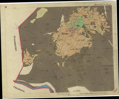 RANZO Mappa originale d'impianto del Catasto austro-ungarico. Scala 1:2880 Preview 2