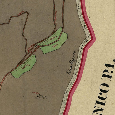 RAGOLI PARTE 1 Mappa originale d'impianto del Catasto austro-ungarico. Scala 1:2880 Preview 3