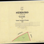 STRIGNO Mappa originale d'impianto del Catasto austro-ungarico. Scala 1:2880 Preview 1