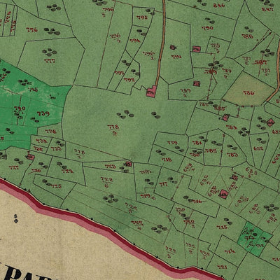STREMBO PARTE 1 Mappa originale d'impianto del Catasto austro-ungarico. Scala 1:2880 Preview 3