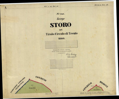 STORO Mappa originale d'impianto del Catasto austro-ungarico. Scala 1:2880 Preview 1
