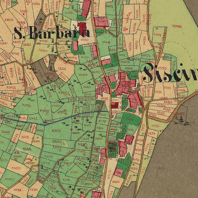 SOVER Mappa originale d'impianto del Catasto austro-ungarico. Scala 1:2880 Preview 3