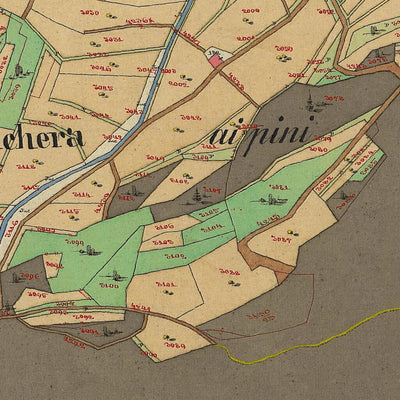 SOPRAMONTE Mappa originale d'impianto del Catasto austro-ungarico. Scala 1:2880 Preview 3