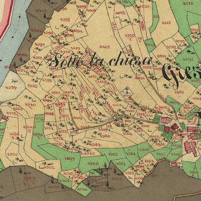 SEGONZANO Mappa originale d'impianto del Catasto austro-ungarico. Scala 1:2880 Preview 2
