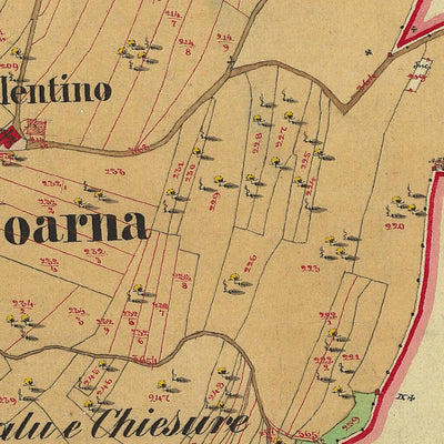 SASSO Mappa originale d'impianto del Catasto austro-ungarico. Scala 1:2880 Preview 3