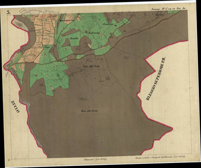 SAONE Mappa originale d'impianto del Catasto austro-ungarico. Scala 1:2880 Preview 2