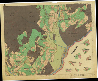 S. ORSOLA Mappa originale d'impianto del Catasto austro-ungarico. Scala 1:2880 Preview 2