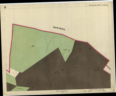 SAN LORENZO Mappa originale d'impianto del Catasto austro-ungarico. Scala 1:2880 Preview 2