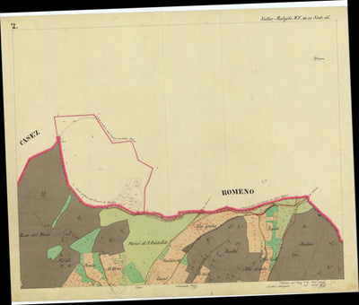 SALTER MALGOLO Mappa originale d'impianto del Catasto austro-ungarico. Scala 1:2880 Preview 2