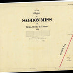 SAGRON MISS Mappa originale d'impianto del Catasto austro-ungarico. Scala 1:2880 Preview 1