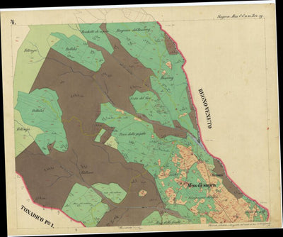 SAGRON MISS Mappa originale d'impianto del Catasto austro-ungarico. Scala 1:2880 Preview 2