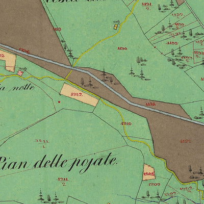 SAGRON MISS Mappa originale d'impianto del Catasto austro-ungarico. Scala 1:2880 Preview 3