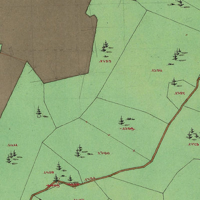 TAVON Mappa originale d'impianto del Catasto austro-ungarico. Scala 1:2880 Preview 3