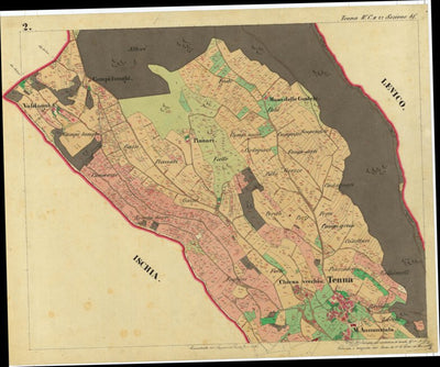 TENNA Mappa originale d'impianto del Catasto austro-ungarico. Scala 1:2880 Preview 2