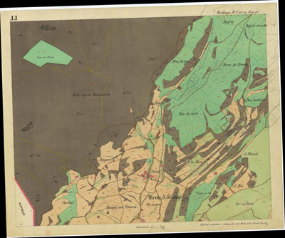TERLAGO Mappa originale d'impianto del Catasto austro-ungarico. Scala 1:2880 Preview 2