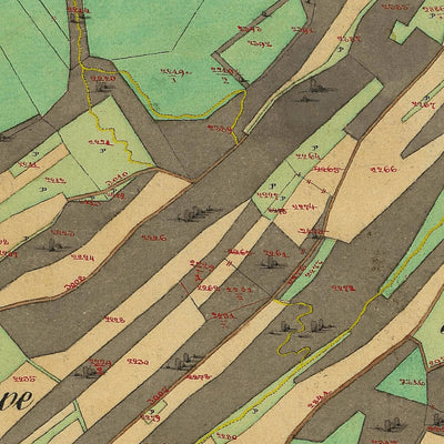 TERLAGO Mappa originale d'impianto del Catasto austro-ungarico. Scala 1:2880 Preview 3