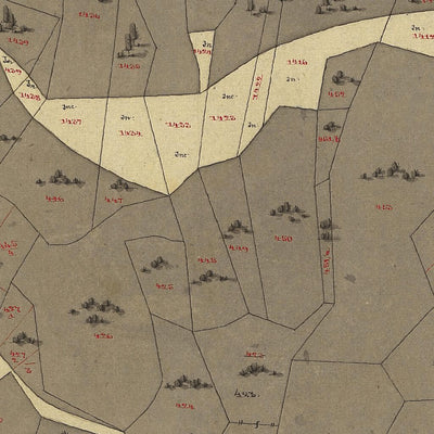 TERRAGNOLO Mappa originale d'impianto del Catasto austro-ungarico. Scala 1:2880 Preview 2