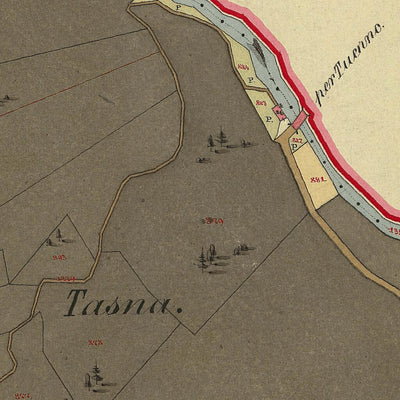 TERRES Mappa originale d'impianto del Catasto austro-ungarico. Scala 1:2880 Preview 3