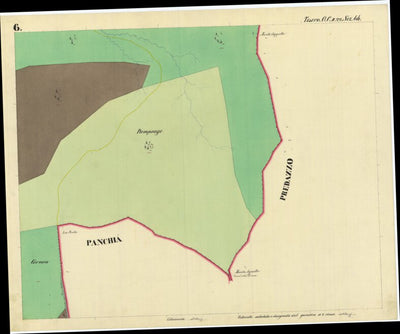 TESERO Mappa originale d'impianto del Catasto austro-ungarico. Scala 1:2880 Preview 2