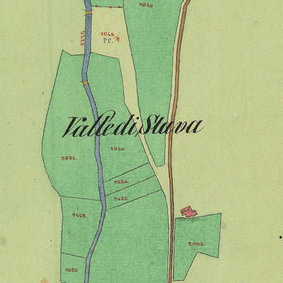 TESERO Mappa originale d'impianto del Catasto austro-ungarico. Scala 1:2880 Preview 3