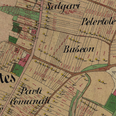 TIONE Mappa originale d'impianto del Catasto austro-ungarico. Scala 1:2880 Preview 3