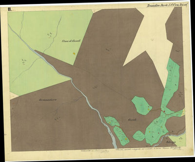 TONADICO PARTE 1 Mappa originale d'impianto del Catasto austro-ungarico. Scala 1:2880 Preview 2