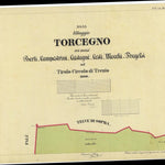 TORCEGNO Mappa originale d'impianto del Catasto austro-ungarico. Scala 1:2880 Preview 1