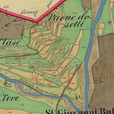 TURANO Mappa originale d'impianto del Catasto austro-ungarico. Scala 1:2880 Preview 3