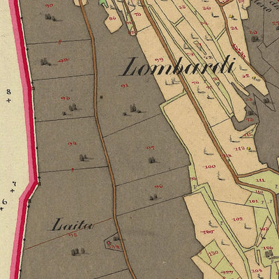 VALARSA Mappa originale d'impianto del Catasto austro-ungarico. Scala 1:2880 Preview 3