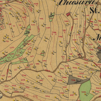 VALLE Mappa originale d'impianto del Catasto austro-ungarico. Scala 1:2880 Preview 2