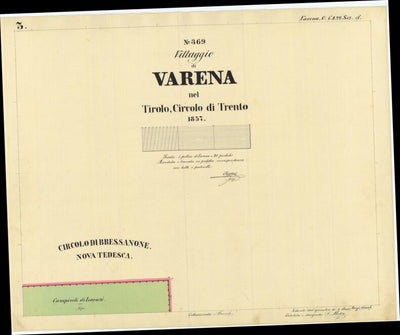 VARENA Mappa originale d'impianto del Catasto austro-ungarico. Scala 1:2880 Preview 1