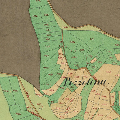 VARENA Mappa originale d'impianto del Catasto austro-ungarico. Scala 1:2880 Preview 2