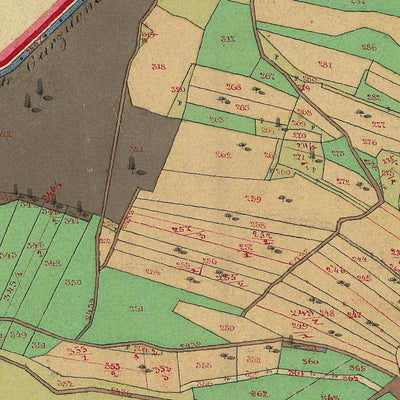 VATTARO Mappa originale d'impianto del Catasto austro-ungarico. Scala 1:2880 Preview 2