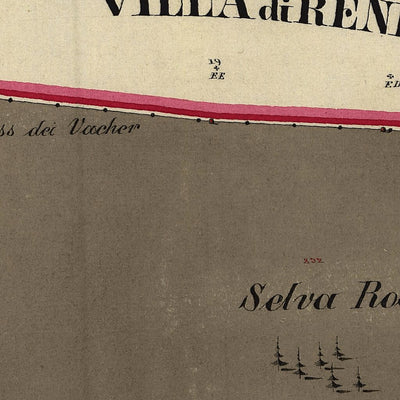 VERDESINA Mappa originale d'impianto del Catasto austro-ungarico. Scala 1:2880 Preview 3