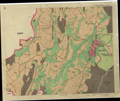 VERVÒ Mappa originale d'impianto del Catasto austro-ungarico. Scala 1:2880 Preview 2