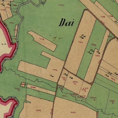 VIGO (LOMASO) Mappa originale d'impianto del Catasto austro-ungarico. Scala 1:2880 Preview 2
