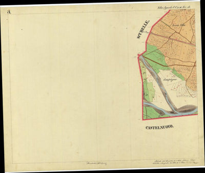 VILLA AGNEDO Mappa originale d'impianto del Catasto austro-ungarico. Scala 1:2880 Preview 2