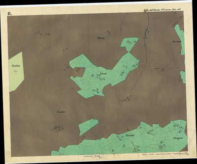 VILLE DEL MONTE Mappa originale d'impianto del Catasto austro-ungarico. Scala 1:2880 Preview 2