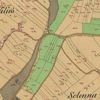 BANCO Mappa originale d'impianto del Catasto austro-ungarico. Scala 1:2880 Preview 3