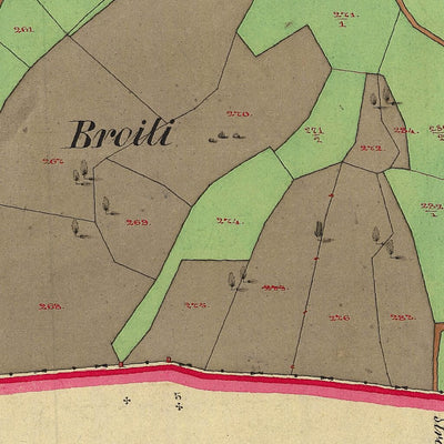 BALLINO Mappa originale d'impianto del Catasto austro-ungarico. Scala 1:2880 Preview 3