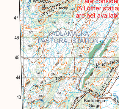 Flinders Ranges Map 476 Preview 2