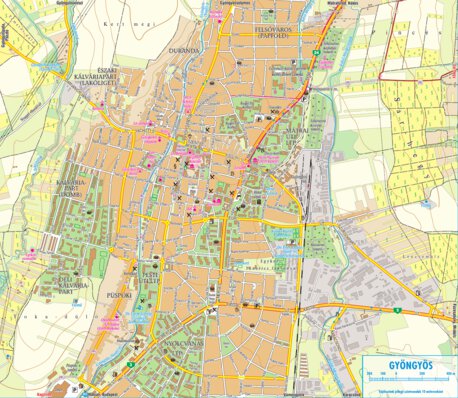 Gyöngyös várostérkép turistáknak, bicikliseknek Preview 1